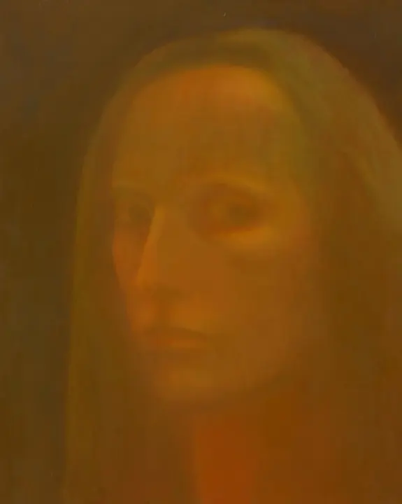 Autoportret, olej na płótnie, 30 × 36 cm