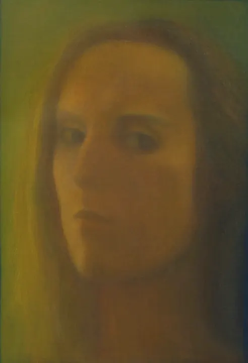 Autoportret, olej na płótnie, 32 × 28 cm