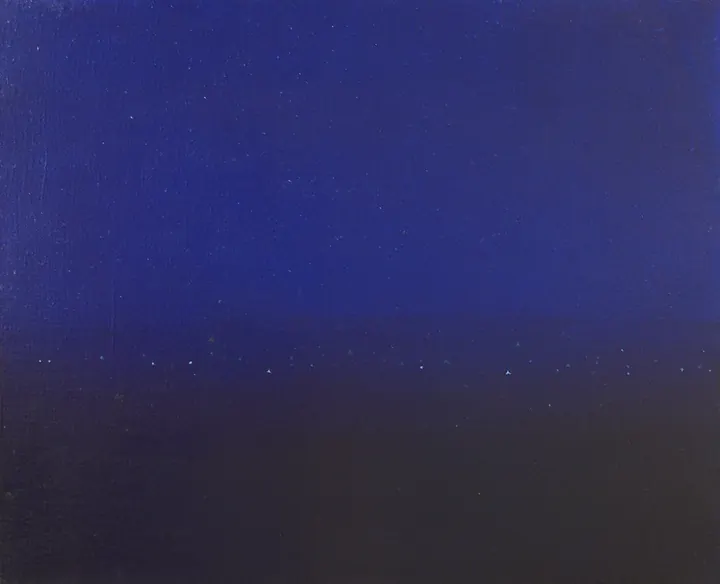 Pejzaż, olej na płótnie, 40 × 30 cm