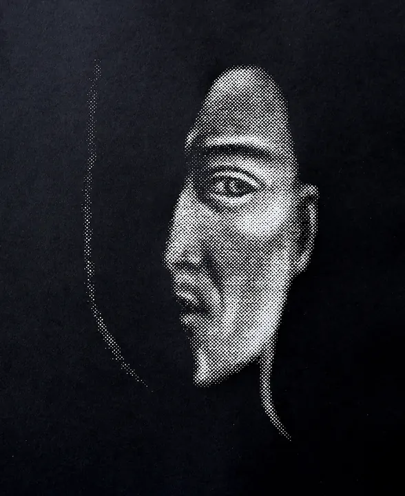 Twarz 3, serigrafia