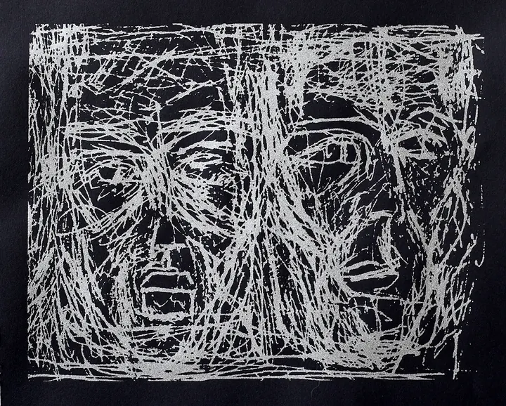 Twarz 5, serigrafia