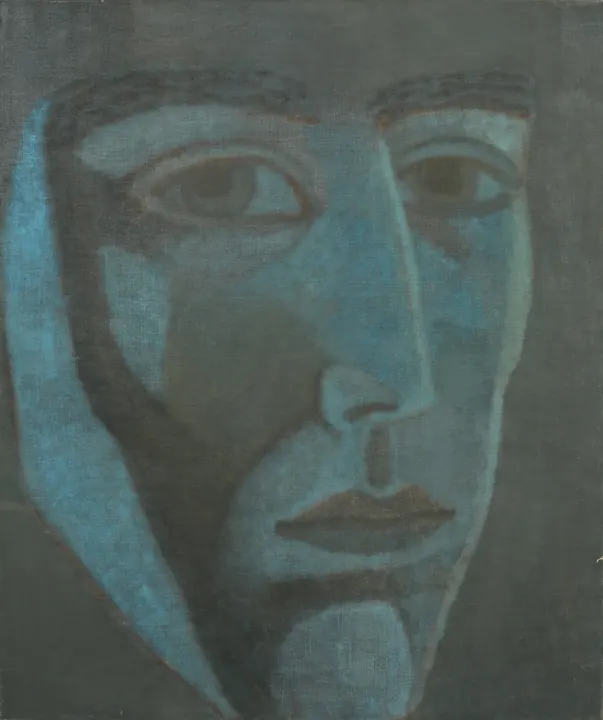 Twarz, olej na płótnie, 120 × 100 cm