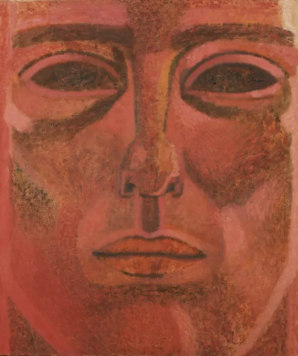 Twarz, olej na płótnie, 120 × 105 cm