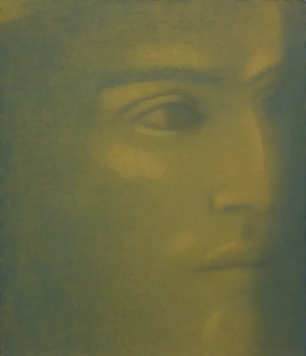 Twarz, olej na płótnie, 108 × 99 cm